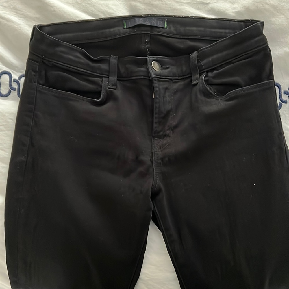 J Brand super skinny black stretch jeans